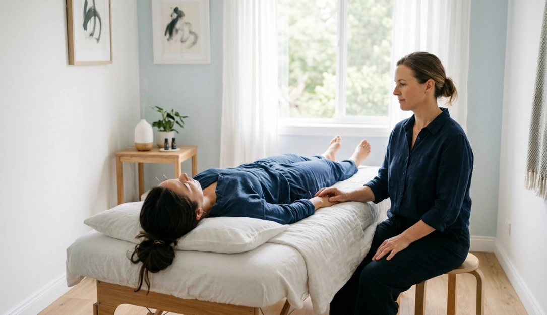 Acupuncture for hormonal balance supporting energy, mood, and sleep at a wellness clinic in Thousand Oaks